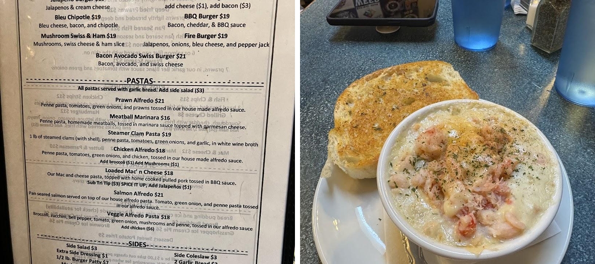 The Firehouse Restaurant & Lounge Menu
