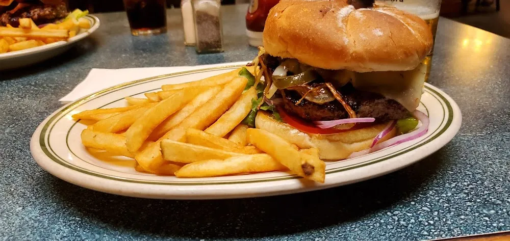 Fire Burger with Fries